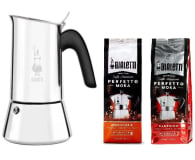 Bialetti Zestaw Kawiarka Venus 6tz+kawy Nocciola 250g+Classico 250g - 1069448 - zdjęcie 1